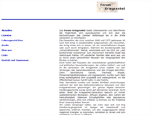Tablet Screenshot of forumkriegsenkel.de